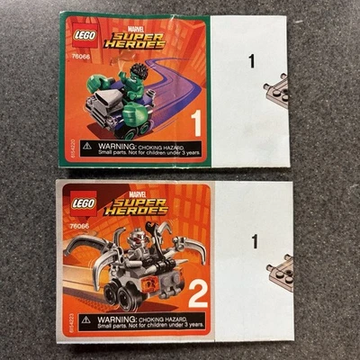 LEGO Marvel Mighty Micros Hulk Vs Ultron 76066 Complete with Manuals No Box - Image 1 of 4