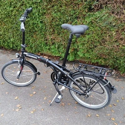 Climber Mini Klappfahrrad 20 Zoll mit 3 Gänge schwarz – sehr gut - Bild 1 von 4