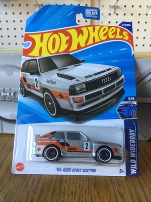 Audi Sport Quattro Treasure Hunt TH Wild Widebody '84 Hot Wheels esquina izquierda mala Foto 1 de 4