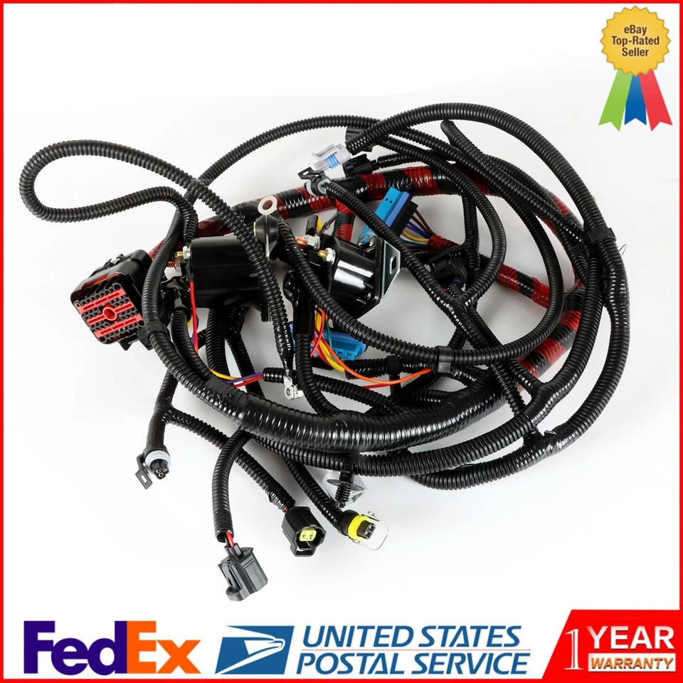 New For 2002 2003 Ford Super Duty F250 F350 F450 F550 7.3 Engine Wiring Harness - Image 1 of 4