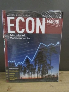 ECON MACRO 4: Principles Of Macroeconomics~W.A. McEachern~Student Edition ~NEW! - Picture 1 of 4