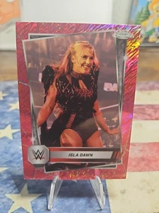 2025 Topps Chrome WWE - Isla Dawn #64 Pink Shimmer Refractor - Picture 1 of 2