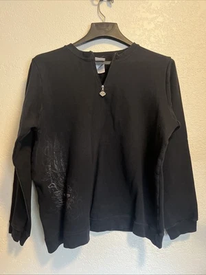 Harley Davidson pullover black sweatshirt Battle Creek Mi Size 1X - Image 1 of 4