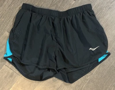 Pantalones Cortos de Correr Saucony Para Mujer Talla S Negros Calzoncillos Forrados Bolsillo con Cremallera 3.5 pulgadas Entrepierna Foto 1 de 4