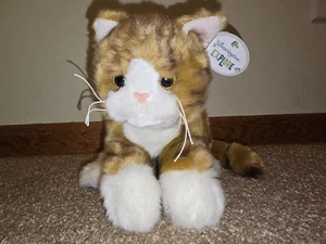 The Bearington Collection Orange Tabby Cat Stuffed Animal Plush Tags - Picture 1 of 10