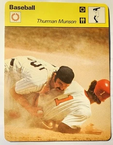THURMAN MUNSON New York Yankees Baseball Photo 1978 SPORTSCASTER CARD MLB Mint - Picture 1 of 2