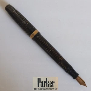 vintage PARKER Vacumatic fountain pen 1946—14K nib—jewel missing—needs diaphragm - Picture 1 of 8