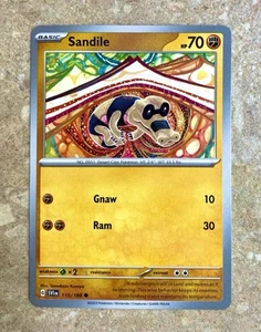 Sandile 115/198 2023 Pokémon Card  - Picture 1 of 2