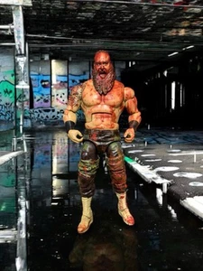 Custom Saints X Freaks Bloodied 🩸 Braun Strowman WWE Mattel Elite Action Figure - Picture 1 of 3