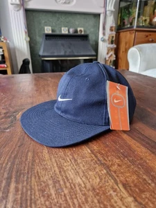 New with tags Vintage 90s Nike Adjustable Navy white Cap, hat - Picture 1 of 12