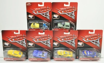 Disney Pixar Cars 3: Diecast Lote de 6 Difícil de Encontrar Lightning Swervez Roscoe Cruz Sin usar, en caja Foto 1 de 4