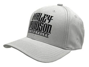 Harley-Davidson Men's Embroidered Loot Stretch Fit Baseball Cap - Gray - Picture 1 of 2