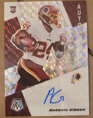 Antonio Gibson 2020 Mosaic Rookie Autographs RC Auto Prizm - Image 1 of 2