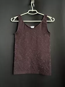 Wolford Tank Top Purple Nylon Blend Lurex Thread Size XS Excellent Condition - Picture 1 of 10
