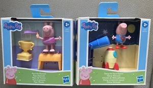 (2)Peppa Pig- George The Space Explorer & Peppa The Gymnast - Picture 1 of 3