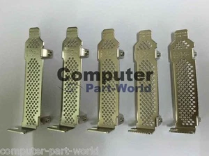 Lot of 5 pcs Low Profile Bracket for IBM M1015, M5015, LSI 9260-8i HP P400 - Picture 1 of 2