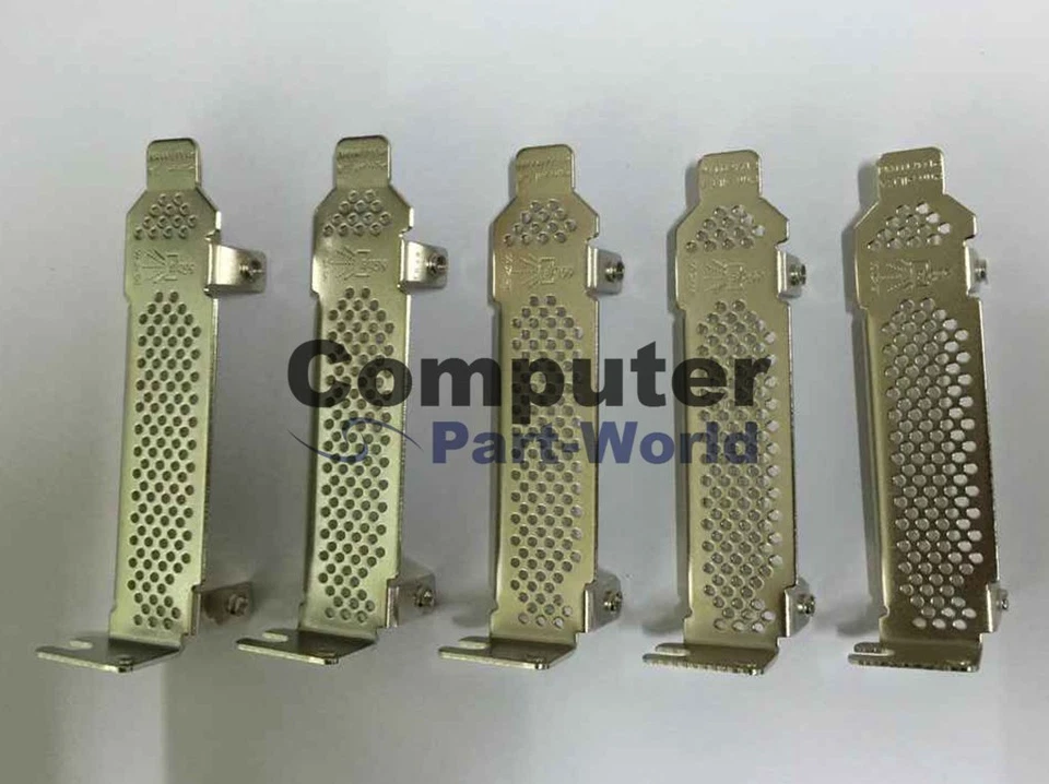 Lot of 5 pcs Low Profile Bracket  for IBM M1015, M5015, LSI 9260-8i  HP P400 - Image 1 of 2