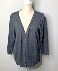 Cárdigan gris manga 3/4 14th & Union para mujer talla XL - Imagen 1 de 8