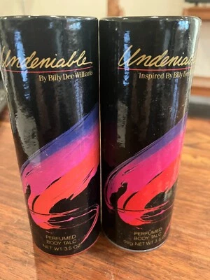 New Old Stock Avon Lot of 2 Undeniable Perfumed Body Talc Powder 3.5 oz - Image 1 of 2