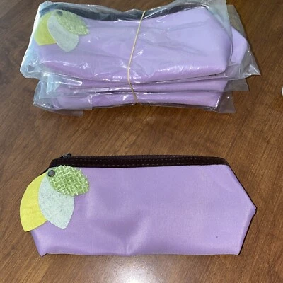 Lote de 5 BOLSAS DE MAQUILLAJE Mary Kay - Lavanda con Hojas - Tema Otoño - NUEVO Foto 1 de 4