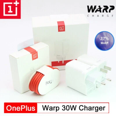 Original OnePlus 30W Warp Charger Dash Adapter 6A Wall Plug For 8 Pro 7t 7 6t 5T - Image 1 of 4