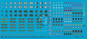 Peddinghaus 1/16 US Uniform Insignia and Division Officer Badges [Decal] 2853 - Picture 1 of 1