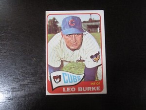 1965 Topps # 202 Leo Burke Card Chicago Cubs