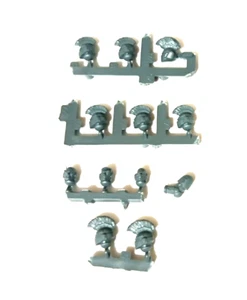 40k Horus Heresy Space Marines Mk III Command Squad Crested Head Bits x10 - Picture 1 of 1