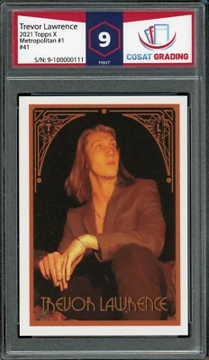 TREVOR LAWRENCE 2021 TOPPS X Rookie Metropolitan Topps RC GRADED COSAT 9 MINT 🔥 - Image 1 of 2