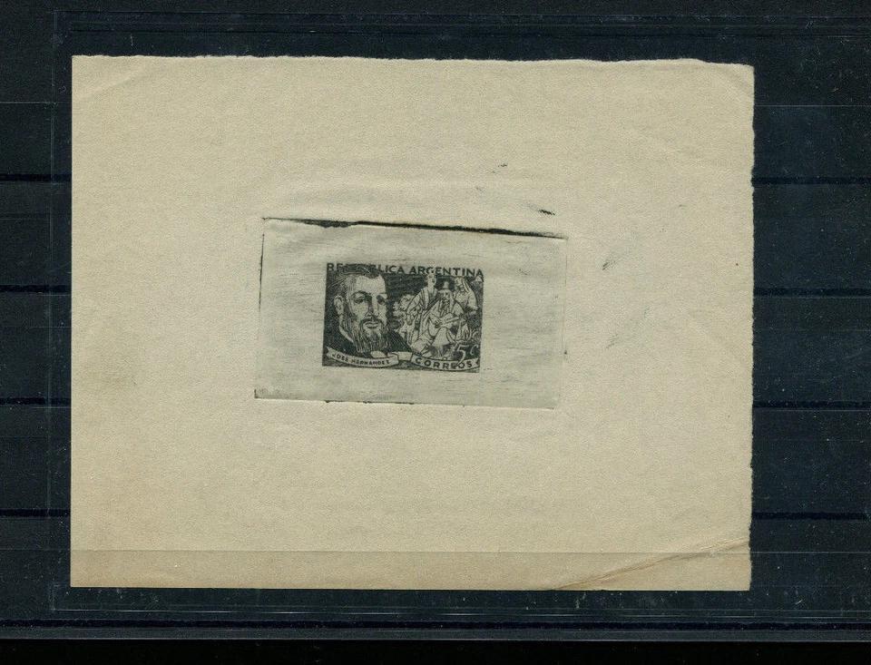 Argentina Diseño Sin Adoptar Música Literatura Gaucho J Hernández Troquel Hundido Ensayo Foto 1 de 1