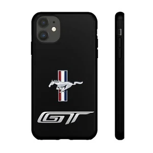 Black Tough Cases For iPhones, Samsung Galaxy Google Pixel Mustang GT Racing - Picture 1 of 210