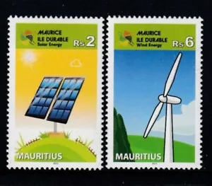 MAURITIUS Renewable Energy MNH set - Picture 1 of 1