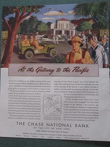 Jeeps on Duty at the Panama Canal WWII Ad - Picture 1 of 2