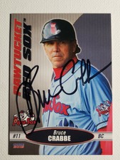 2015 Choice Pawtucket Red Sox Bruce Crabbe Autograph Card Signed, Auto 