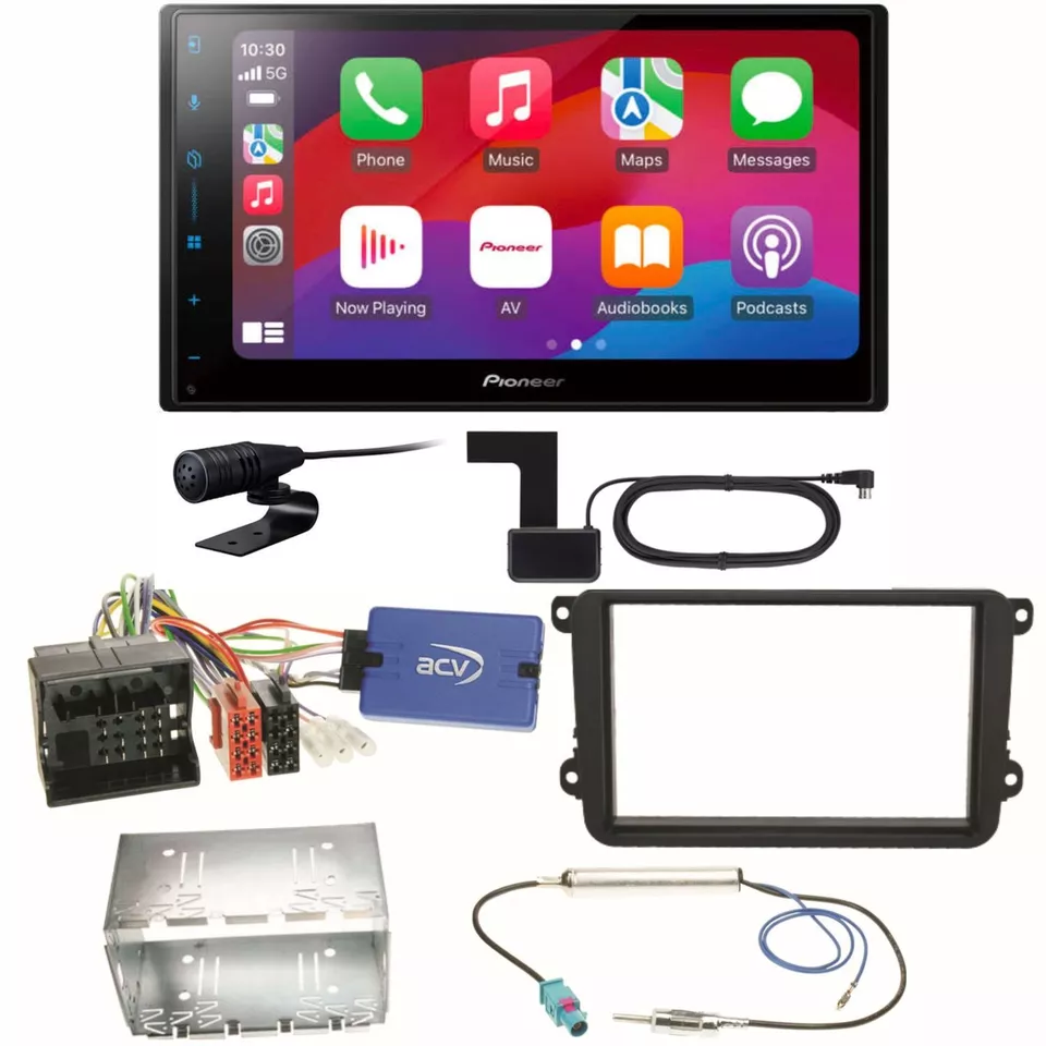 Pioneer SPH-DA77DAB Android Auto Einbauset für Golf 5 6 Passat 3C B7 Touran - Bild 1 von 1