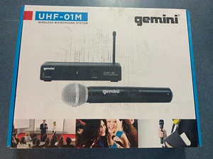 Gemini - UHF-01M F1 - Sistema de micrófono inalámbrico de un solo canal NUEVO - Imagen 1 de 3