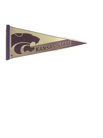 KANSAS STATE UNIVERSITY WILDCATS NCAA BASKETBALL FOOTBALL VINTAGE FELT PENNANT Cover