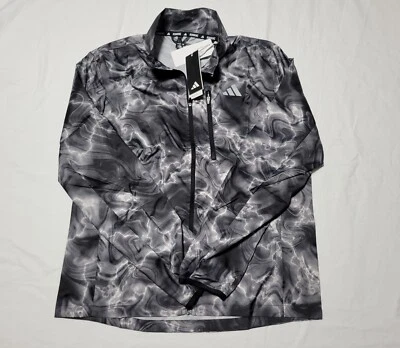 Chaqueta de Entrenamiento Adidas Own the Run Cremallera Completa Para Hombre Mediana IB6392 Negra Blanca Foto 1 de 4