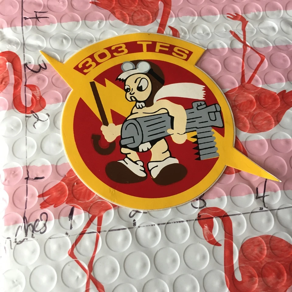 USAF 303rd Tactical Fighter Squadron Militar Adhesivo Vinilo Ventana Calcomanía 1/15/24 Foto 1 de 1