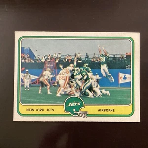 Fleer Football In Action Jets 1981 #38 en muy buena condición - Imagen 1 de 2