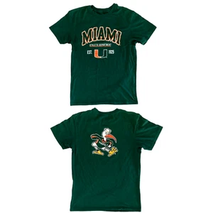 Maglietta Colosseum UM Miami Hurricanes Sebastian Ibis Football Game Day Uomo Large - Foto 1 di 7
