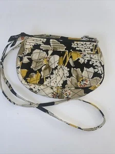 Vera Bradley Frannie kleine Umhängetasche Schultertasche Hartriegelmuster   - Bild 1 von 6