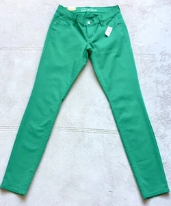 OLD NAVY ROCK STAR Women’s Super Skinny Jeans, Size 6, Green, Lower Rise, NWT - Picture 1 of 10