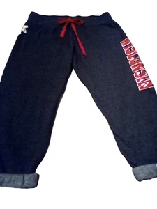 Wisconsin Badgers Capri Sweat Pants NWOT - Picture 1 of 2