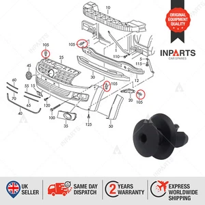 25Pcs Trim Panel Mounting Clips Fixing Plastic Fasteners For Seat Skoda VW - Picture 1 of 7