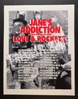 Jane’s Addiction 2024 Promo Admat Tour Poster Love & Rockets