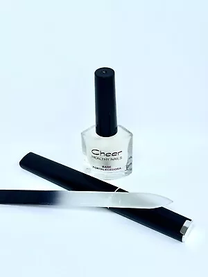 Fortalecedor de uñas saludable Cheer Nail Protege tu lima de vidrio para uñas regalo Foto 1 de 4