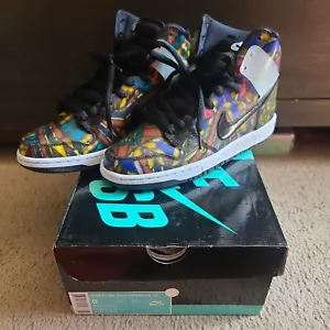 Size 9 - Nike Concepts x SB Dunk High Stained Glass - Picture 1 of 9