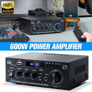600W AK45 Stereo Audio Home Amplifier Wireless Bluetooth Power Amplifier System - Picture 1 of 13