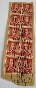 Vintage 1/2 cent Ben Franklin, 10  Posted DES MOINES IOWA Stamps - Picture 1 of 4